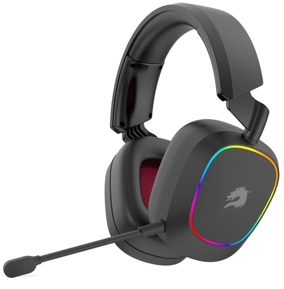 GameBooster WBH23B Nemesis PRO RGB Wireless 2.4G+BT Siyah Kablosuz Oyuncu Kulaklığı ürün görseli 1