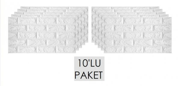 Renkli Duvarlar Kendinden Yapışkanlı Duvar Kağıdı 10 Adet 70x38 cm ürün görseli 1