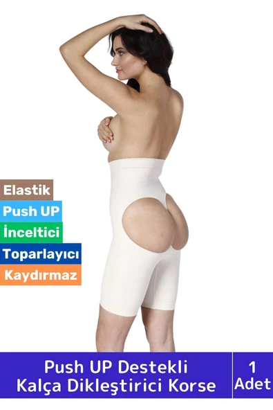 Özel İz Göstermez Kaymaz Toparlayıcı Sıkılaştırıcı Etkili Kalça Popo Dikleştirici Yüksek Bel Korse ürün görseli 1