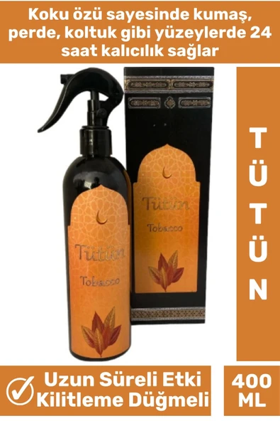 Özel Seri Kilitleme Düğmeli Uzun Süre Rahatlatıcı Etkili Tobacco Koku Tütün Oda Kokusu 400 ML ürün görseli 1