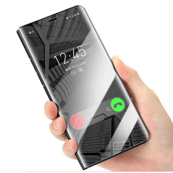Xiaomi Redmi Note 7 Pro Uyumlu Aynalı Kapaklı Lüx Kılıf ürün görseli 1