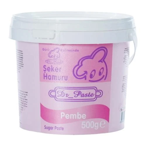 Dr Paste Şeker Hamuru  500 gr - Pembe ürün görseli 1