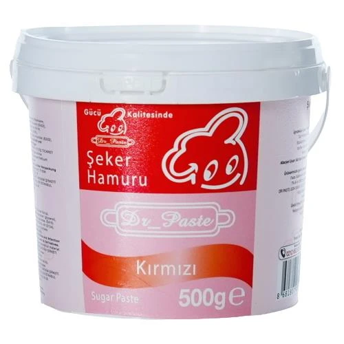 Dr Paste Şeker Hamuru  500 gr - Kırmızı ürün görseli 1