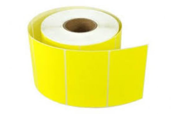 ECZANE İLAÇ TARİF ETİKETİ EKO SARI ZEMNİN 40x60 1 rulo 1000 li sarım ürün görseli 1
