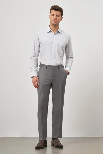 Füme Yandan Cepli Slim Fit Classic Pantolon 1003245152 ürün görseli 1