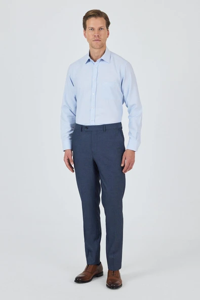 Lacivert Esnek Yandan Cepli Comfort Fit Classic Pantolon 1003250154 ürün görseli 1