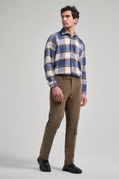 Bej Pamuklu Yandan Cepli Comfort Fit Classic Pantolon 1003245160 ürün görseli 1