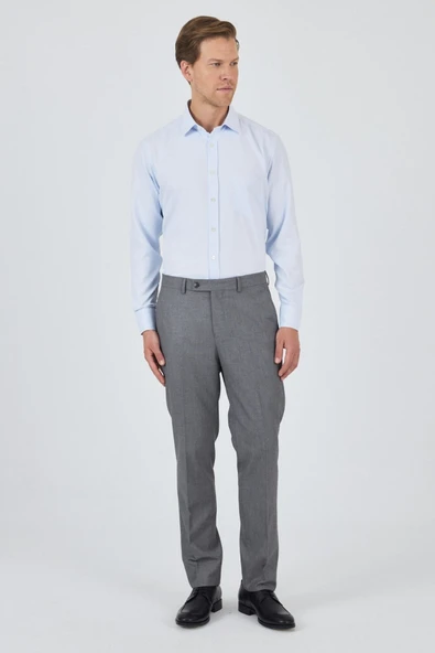 Gri Esnek Yandan Cepli Comfort Fit Classic Pantolon 1003250154 ürün görseli 1