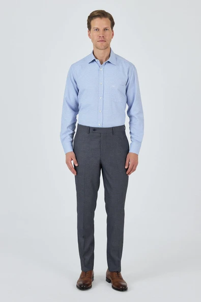 Füme Esnek Yandan Cepli Comfort Fit Classic Pantolon 1003250154 ürün görseli 1