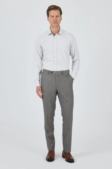 Bej Esnek Yandan Cepli Comfort Fit Classic Pantolon 1003250154 ürün görseli 1