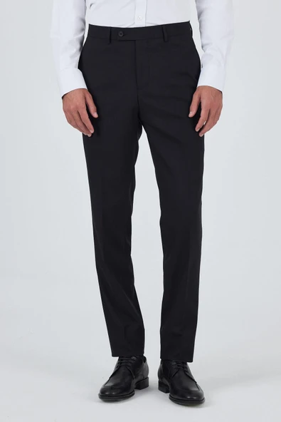 Siyah Yan Cep Açık Paça Comfort Fit Esnek Classic Pantolon 1003250907 ürün görseli 1