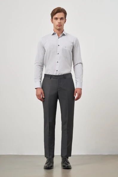 Füme Yandan Cepli Slim Fit Classic Pantolon 1003245152 ürün görseli 1