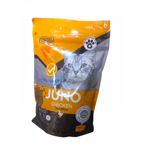 Juno Tavuklu Yetişkin Kedi Maması 0,5Kg ürün görseli 1