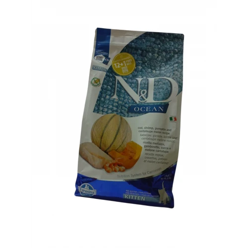 N&D Ocean Balkabaklı Balık Ve Karidesli Yavru Kedi Maması 1.5 ürün görseli 1