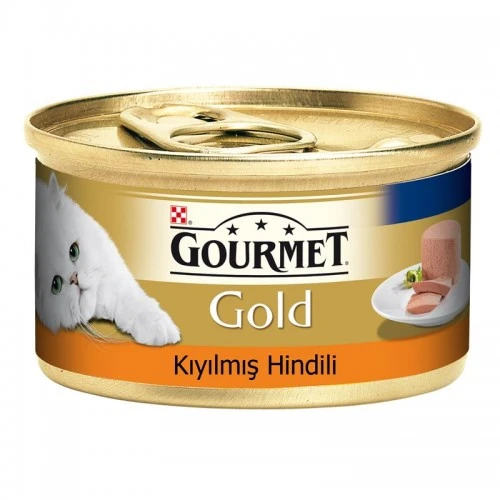 Gourmet Gold Kıyılmış Hindili Kedi Konservesi  4x 85 gr. ürün görseli 1