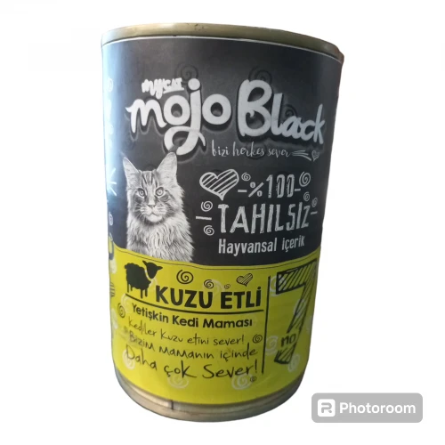 Mycat Mojo Black No :7 Tahılsız 400Gr Kuzu Etli Yetişkin Kedi Konservesi (6 ADET) ürün görseli 1
