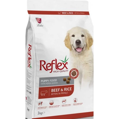 Reflex  Biftekli  Pirinçli Yavru Köpek Maması 3 Kg ürün görseli 1