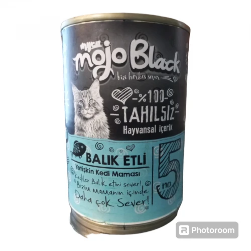 Mycat Mojo Black No :5 Tahılsız 400Gr Balık Etli Yetişkin Kedi Konservesi (6 ADET) ürün görseli 1