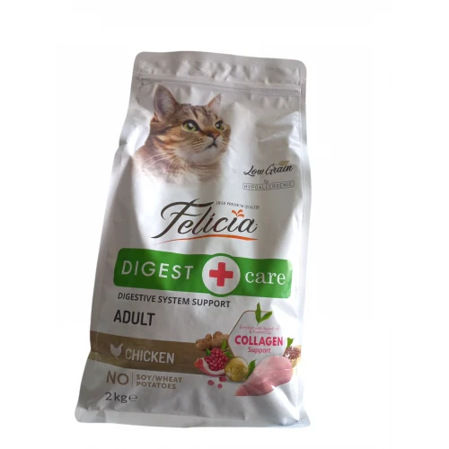 Felicia Az Tahıllı Hypo-Allergenic Tavuklu Yetişkin Kedi Maması 2Kg ürün görseli 1