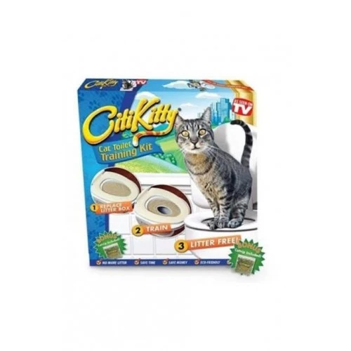 City Citi Kitty Kedi Tuvalet Eğitim Seti Klozet Alıştırma Aparatı ürün görseli 1