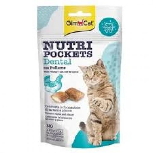 Gimcat Nutripockets Kedi Ödülü Dental 60Gr ürün görseli 1