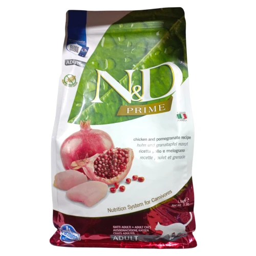 N&D Prime Adult Tavuklu Narlı Kedi Maması 1,5 Kg ürün görseli 1