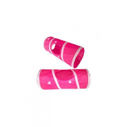 Eastland Pati Desenli Kedi Oyun Tüneli Pembe 55X25 Cm ürün görseli 1