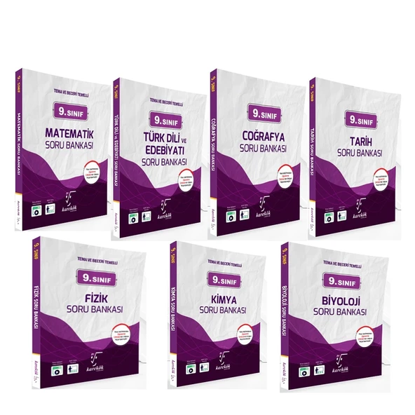 Karekök Yayınları 9. Sınıf Soru Bankası Seti 7 Kitap ürün görseli 1