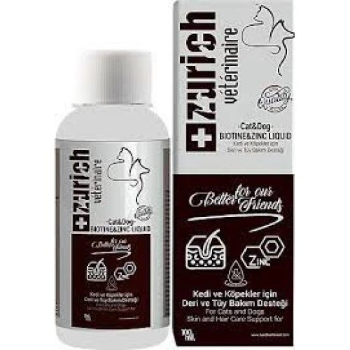 Zurich Kedi Köpek Biotin Deri Ve Tüy Bakımı Likit 100 Ml ürün görseli 1