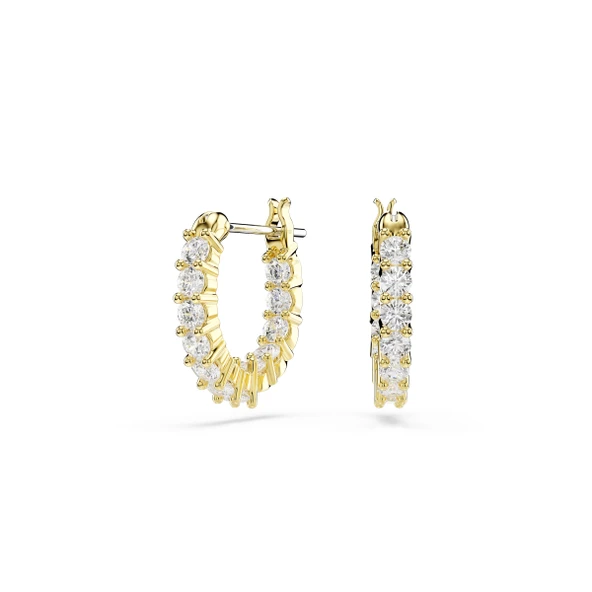 5733398 Swarovski Küpe Matrıx:Pe Mn Hoop Whıte/Gos ürün görseli 1