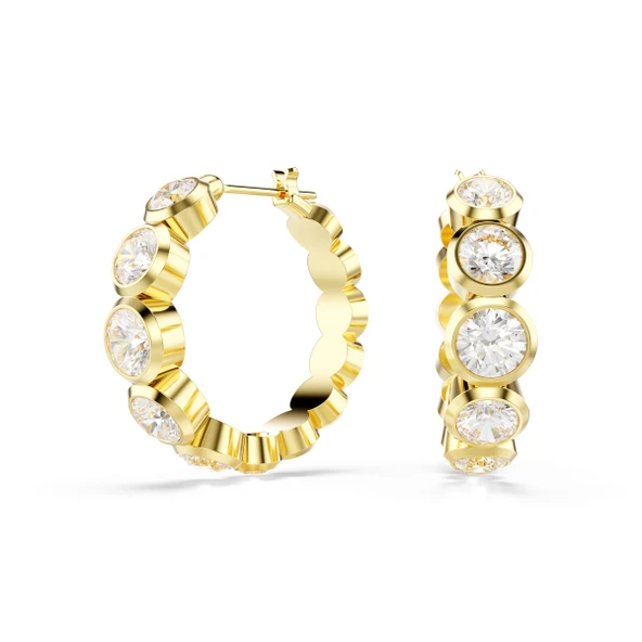5711483 Swarovski Küpe Imber:Pe Mn Hoop Whıte/Gos ürün görseli 1