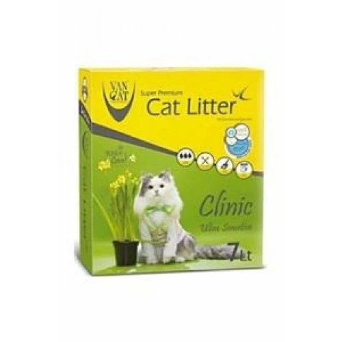 Vancat Clinic İnce Taneli Kedi Kumu.6Lt. ürün görseli 1