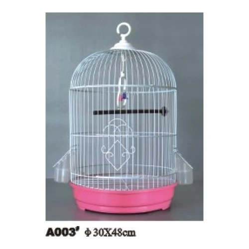 Silindir Boyalı Kuş Kafesi  A003 30X48 ürün görseli 1