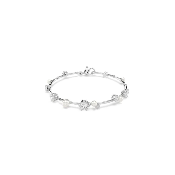 5707511 Swarovski Bilezik Constella:Bracelet Pearl Whı/Rhs M ürün görseli 1