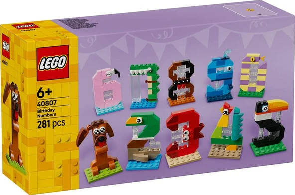 LEGO Iconic 40807 Birthday Numbers ürün görseli 1