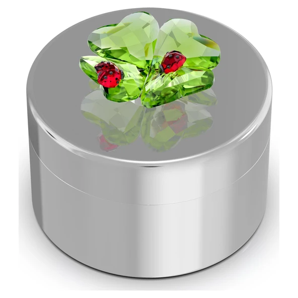 5692961 Swarovski Ev Dekorasyonu Idyllıa:Decor Box Clover And Ladybug ürün görseli 1