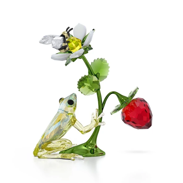 5667599 Swarovski Ev Dekorasyonu Idyllıa:Frog, Bee And Strawberry ürün görseli 1