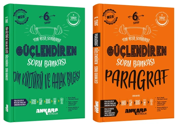 Ankara 2025 6. Sınıf Din Kültürü + Paragraf Güçlendiren Soru Bankası Seti 2 Kitap Güncel Müfredat ürün görseli 1