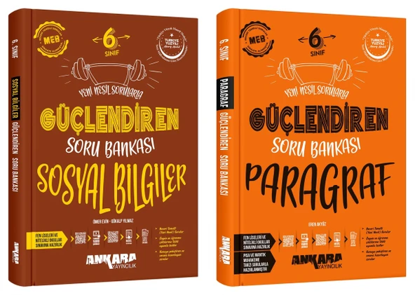 Ankara 2025 6. Sınıf Sosyal + Paragraf Güçlendiren Soru Bankası Seti 2 Kitap Güncel Müfredat ürün görseli 1