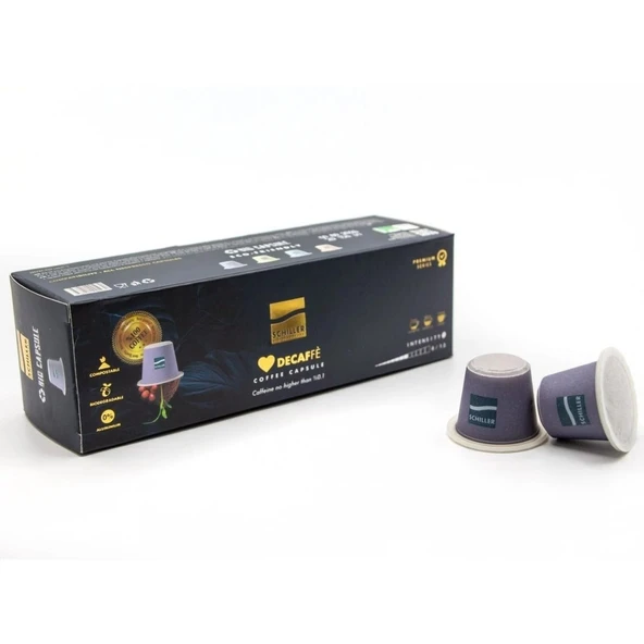 Decaf (Kafeinsiz) Bio Kapsül Kahveler 10 lu Paket ürün görseli 1