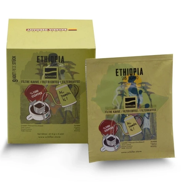 Aç Demle İç Filtre Kahve Ethiopia Shb Sidamo 10 lu ürün görseli 1