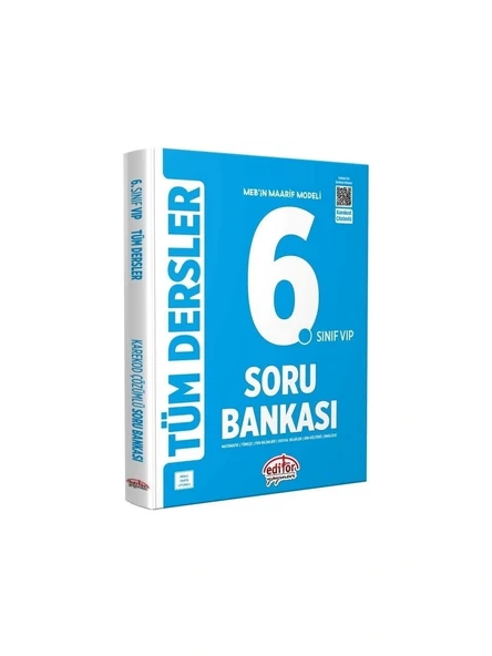 6. Sınıf Vip Tüm Dersler Soru Bankası Editör Yayınları ürün görseli 1