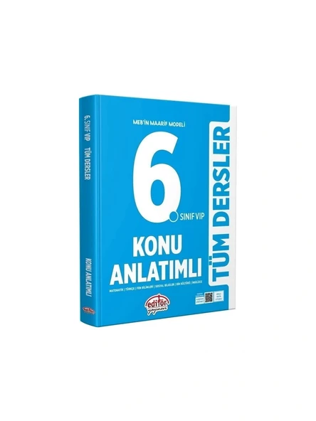 6. Sınıf Vip Tüm Dersler Konu Anlatımlı Editör Yayınları ürün görseli 1