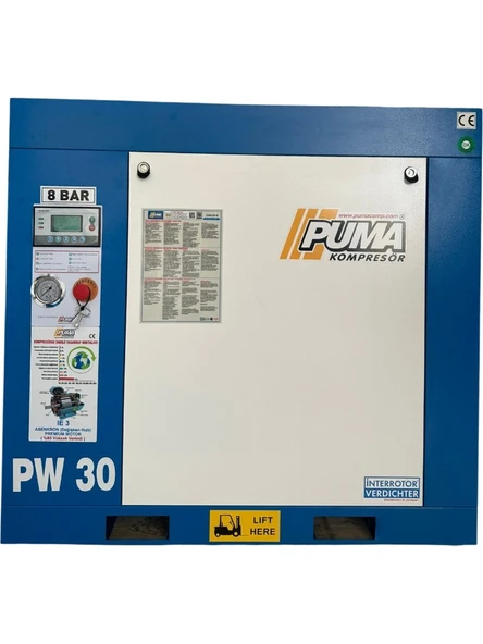 Puma PW30 Vidalı Hava Kompresörü 30 Hp-22 Kw 8-10 Bar ürün görseli 1