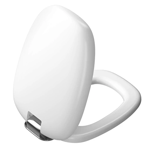 VitrA Plural 126-401-009 Klozet Kapağı Duroplast, Üstten Sıkmalı Yavaş Kapanır Mat Beyaz ürün görseli 1