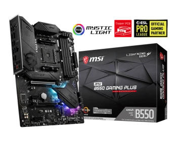 MSI MPG B550 GAMING PLUS DDR4 4400(OC)Mhz ATX AM4 ürün görseli 1