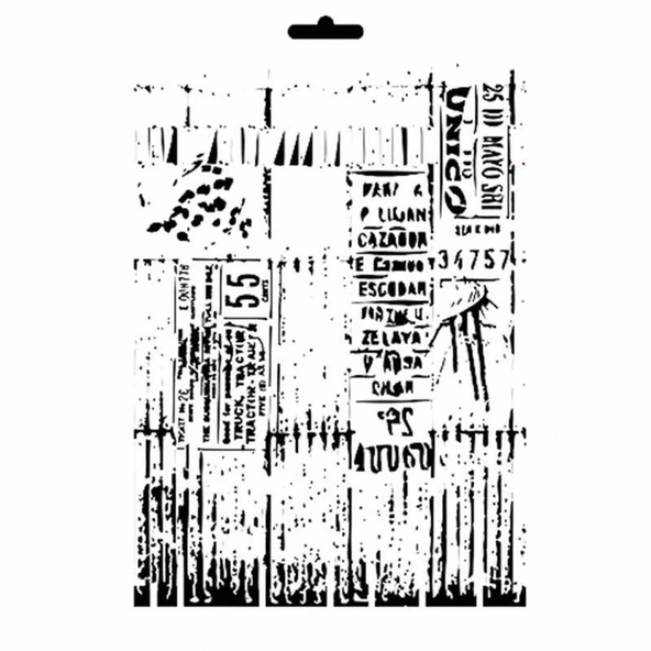 MIX MEDİA STENCIL MA SERİSİ MA04 21X29 ürün görseli 1