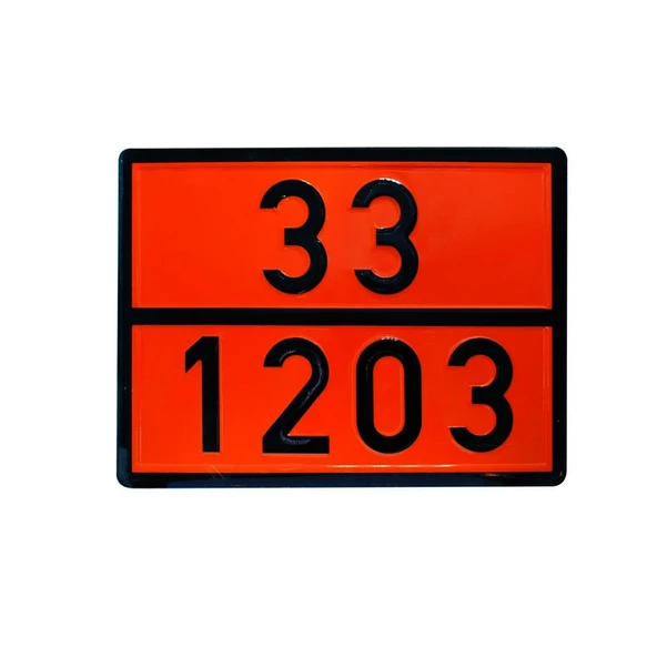 Metal 40x30 cm Levha ( 1 Adet ) 33-1203 Akaryakıt Tehlikeli Madde Taşımacılığı Benzin Motorin Petrol ürün görseli 1