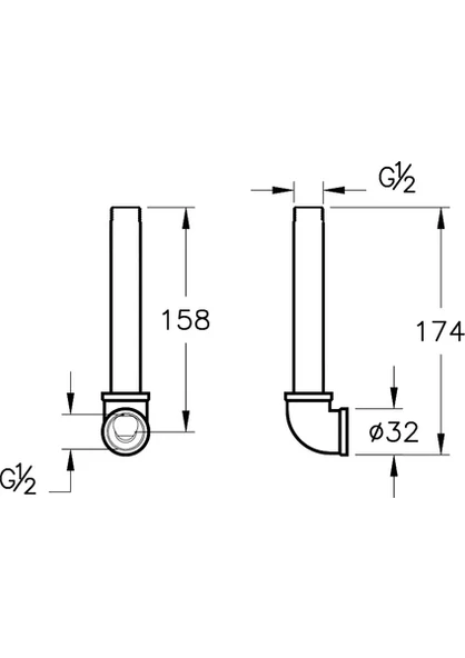 VitrA A42249 Ankastre Dirsek Grubu - Resim 2