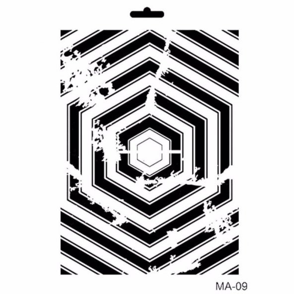 MIX MEDİA STENCIL MA SERİSİ MA09 21X29 ürün görseli 1